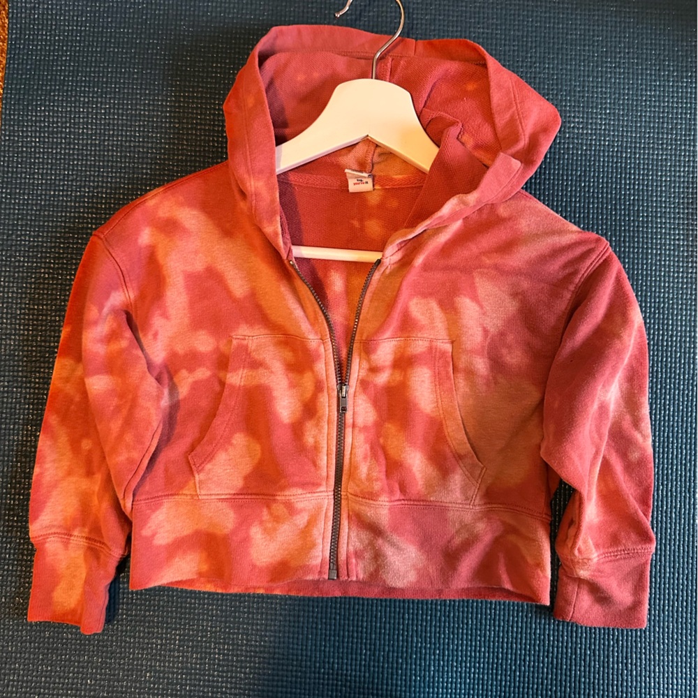 Kids pink tie dye sweatshirt